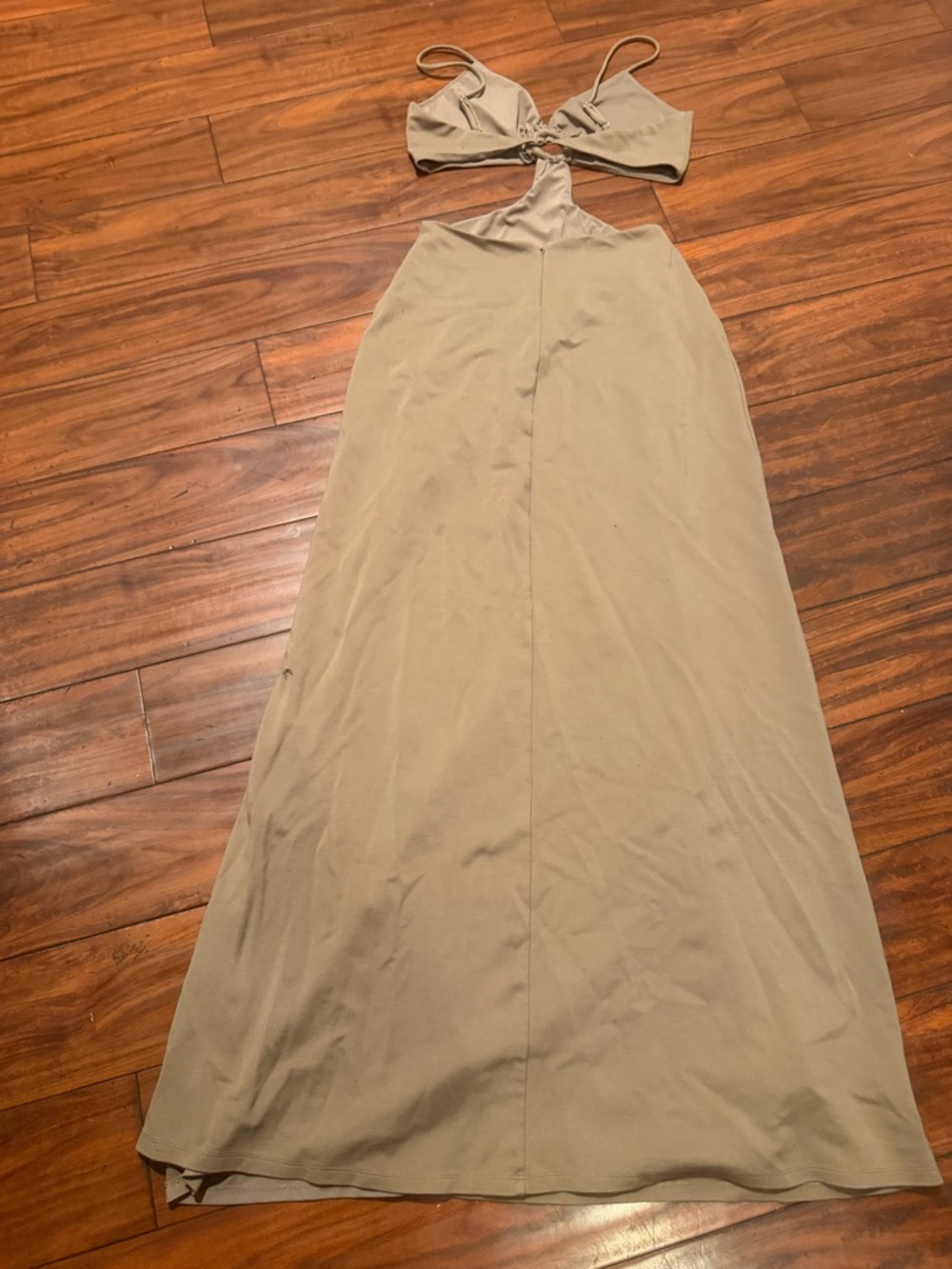 DUNDAS x REVOLVE Taupe Backless Cutout Maxi Dress - Picture 8 of 9